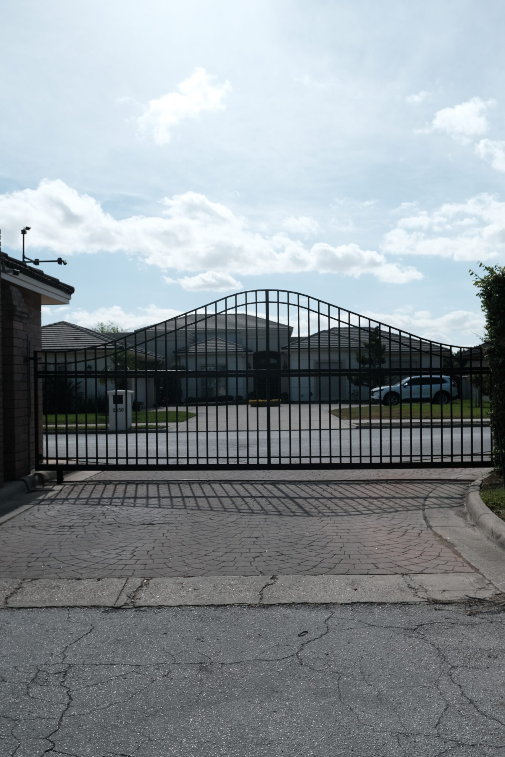 Custom metal gates in Brownsville, TX — driveway gate fabrication by Torres Metals.